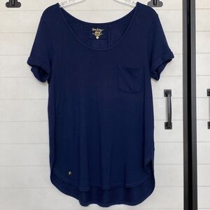 Lilly Pulitzer Luxletic Relaxed Knit Top Navy Small